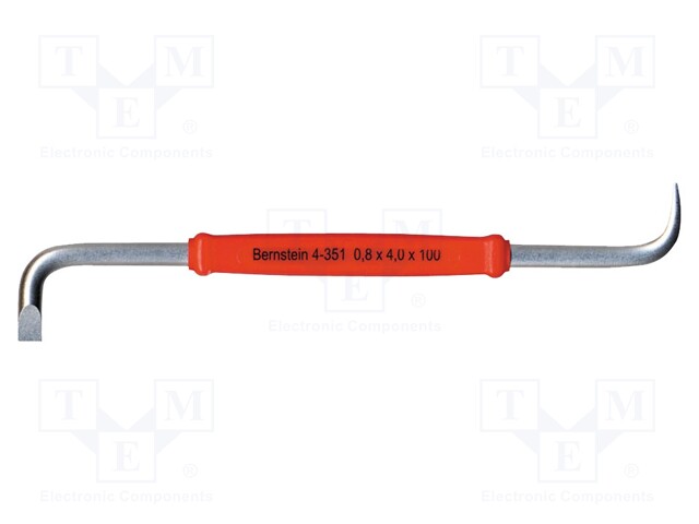 Screwdriver; slot; double-sided; 4,0x0,8mm; 100mm