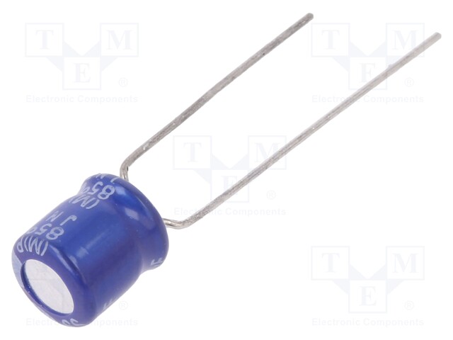 Capacitor: electrolytic; THT; 220uF; 6.3VDC; Ø6.3x7mm; Pitch: 5mm