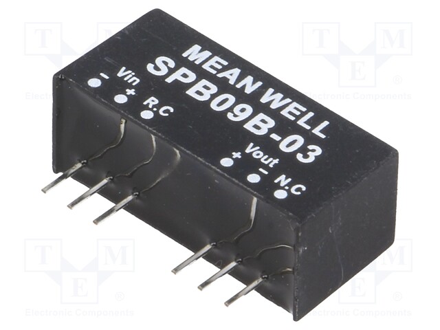 Converter: DC/DC; 9W; Uin: 18÷36V; 3.3VDC; Iout: 0÷2000mA; SIP8; 5g