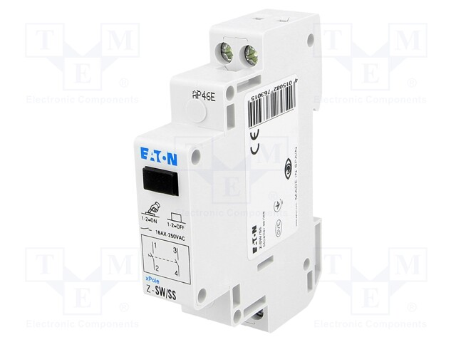 Module: pushbutton switch; 16A; Mounting: DIN; IP40; 250VAC