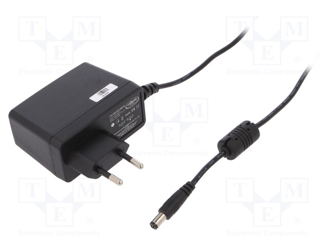 Power supply: switched-mode; 12VDC; 2A; Out: 5,5/2,1; 24W; Plug: EU