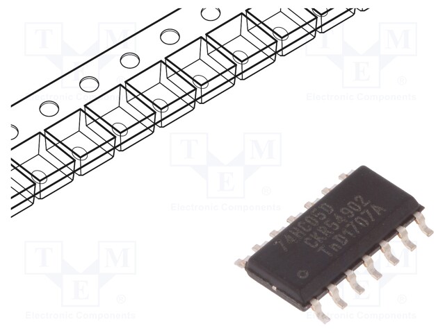 IC: digital; inverter; Channels: 6; SMD; SO14; Series: HC; 2÷6VDC