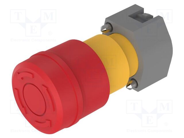 Switch: emergency stop; 22mm; Stabl.pos: 2; red; none; IP65; OptoHiT