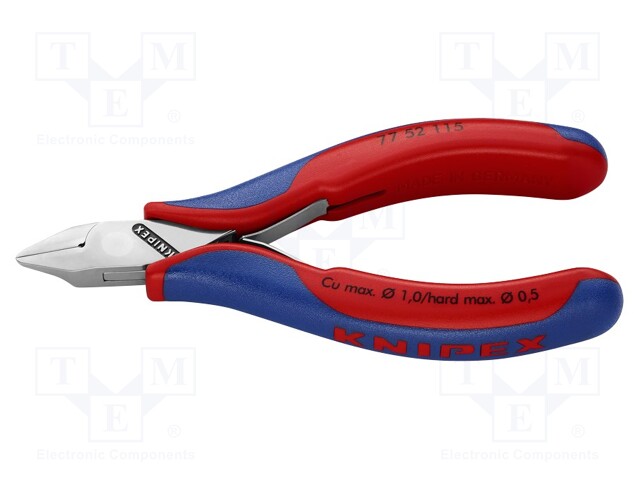 Pliers; side,cutting,precision; 115mm