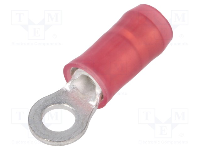 Ring terminal; M2,5; Ø: 3.02mm; 0.3÷1.42mm2; crimped; for cable