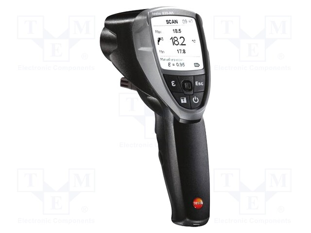 Infrared thermometer; -30÷600°C; Opt.resol: 50: 1; ε: 0,1÷1