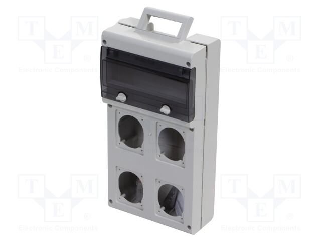 Enclosure: for modular components; grey; Series: BLOCK