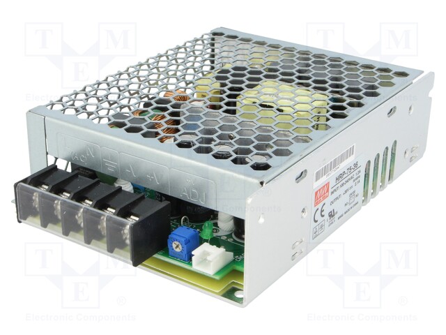 Power supply: switched-mode; modular; 75.6W; 36VDC; 129x98x38mm