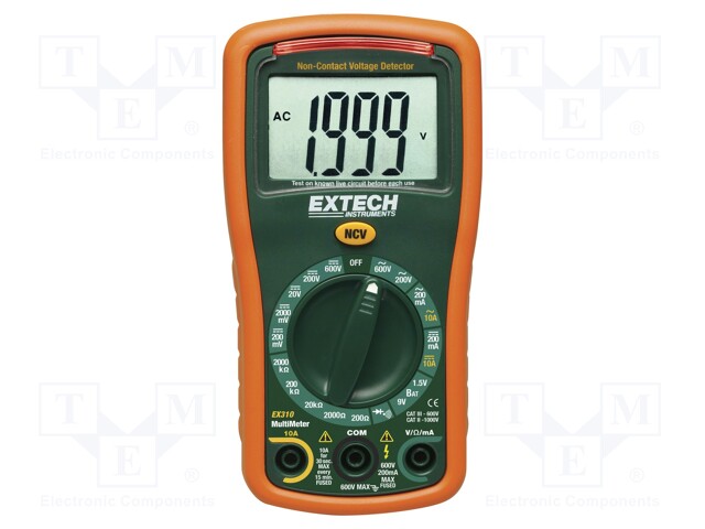 Digital multimeter; LCD (2000); VDC: 0,1m÷600V; VAC: 0,1÷600V