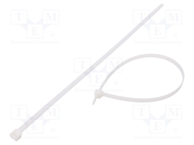 Cable tie; L: 368mm; W: 7.6mm; polyamide; 534N; natural; Ømax: 102mm