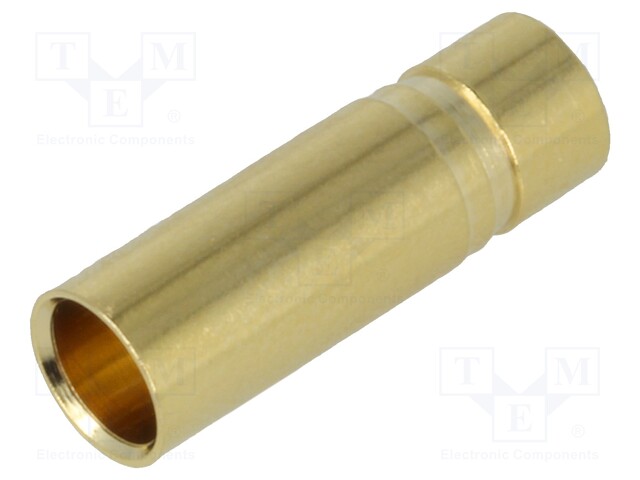 Socket; 4mm banana; 32A; Contacts: brass gold plated; 0.45mΩ