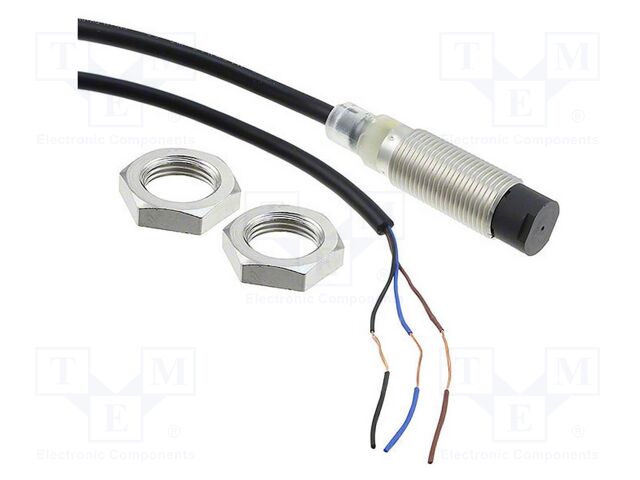 Sensor: inductive; OUT: NPN / NO; 0÷8mm; 10÷30VDC; M12; IP67; brass