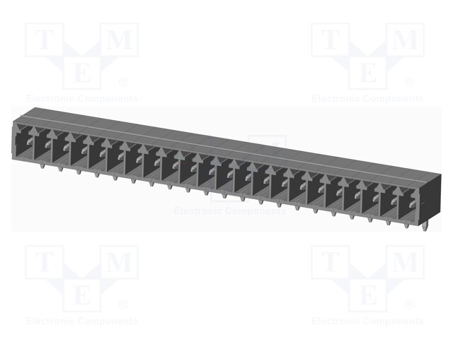 Connector: pluggable terminal block; socket; male; on PCBs