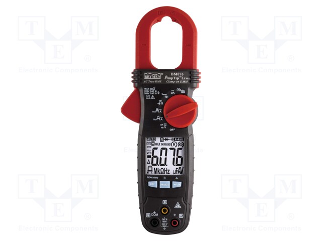 AC digital clamp meter; Øcable: 30mm; LCD (6000); I AC: 600A; 186g