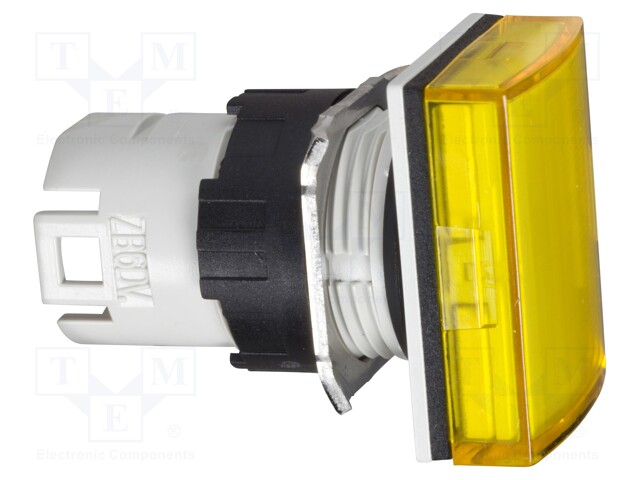 Indicator Lens, Yellow, Rectangular, 16 mm, Pilot Light Head