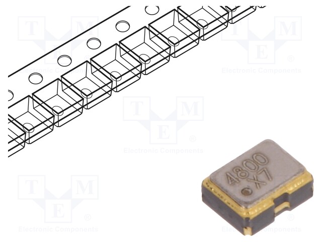 Generator: quartz; 48MHz; SMD; 3.3V; ±25ppm; -40÷125°C; 2x1.6x0.8mm