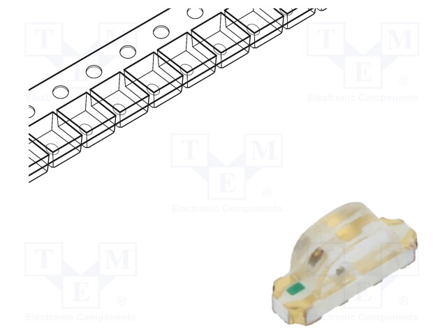 LED; SMD; 1204; yellow/green; 3.2x1x1.48mm; 140°; 1.8÷2.4/3÷3.4V