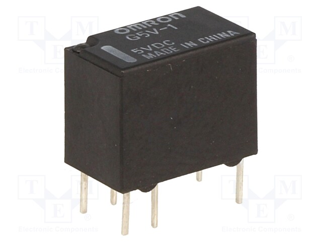 Relay: electromagnetic; SPDT; Ucoil: 5VDC; 0.5A/125VAC; 1A/24VDC