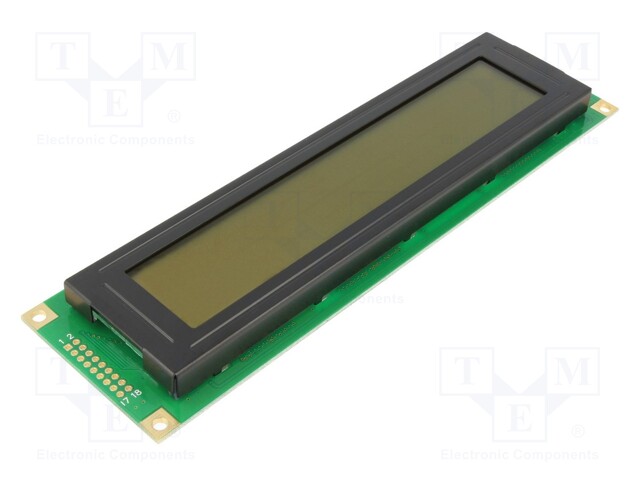 Display: LCD; alphanumeric; STN Negative; 40x4; 190x54x13.7mm; LED