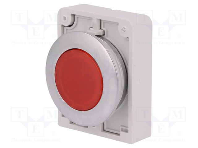 Switch: push-button; Stabl.pos: 1; 30mm; red; M22-FLED,M22-LED