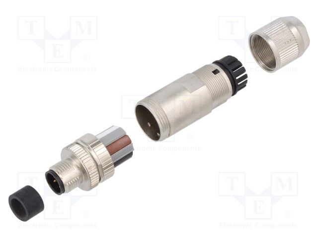 Plug; M12; PIN: 4; male; A code-DeviceNet / CANopen; for cable