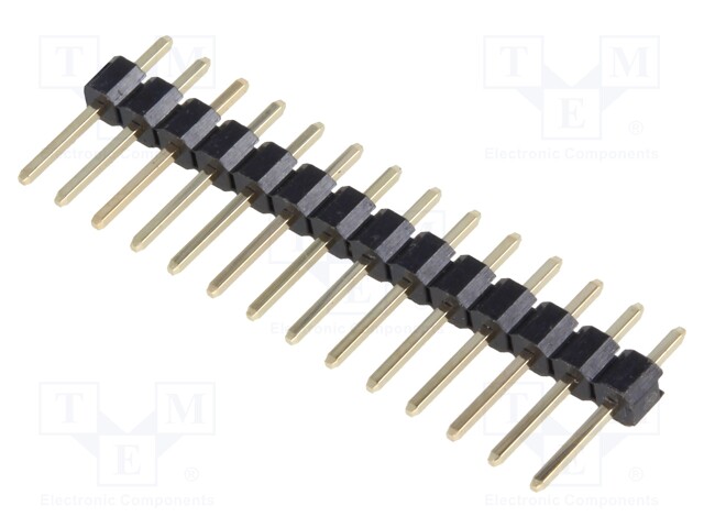 Pin header; pin strips; male; PIN: 14; straight; 2.54mm; THT; 1x14