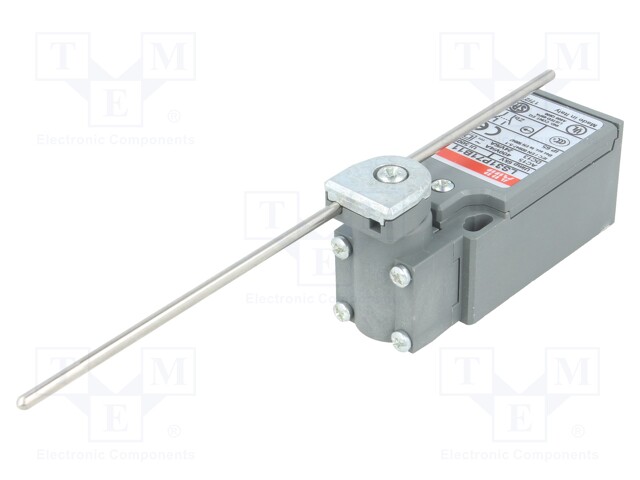 Limit switch; adjustable plunger, max length 177,5mm; NO + NC