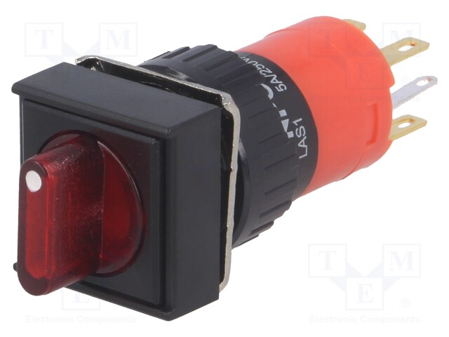 Switch: rotary; Pos: 2; SPST-NO + SPST-NC; 3A/220VAC; 2A/24VDC