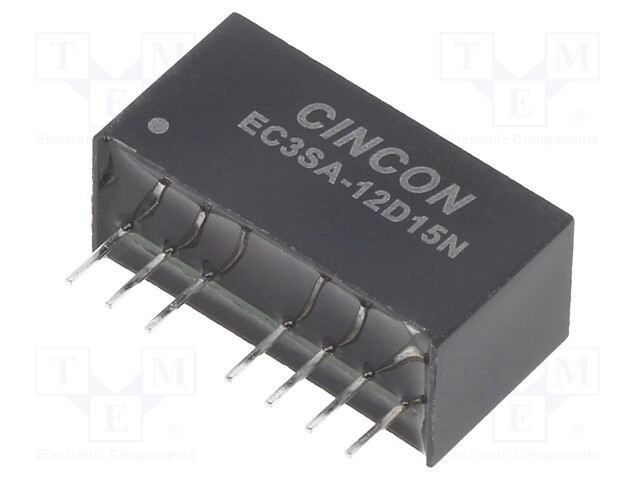 Converter: DC/DC; 3W; Uin: 9÷18V; Uout: 15VDC; Uout2: -15VDC; SIP8