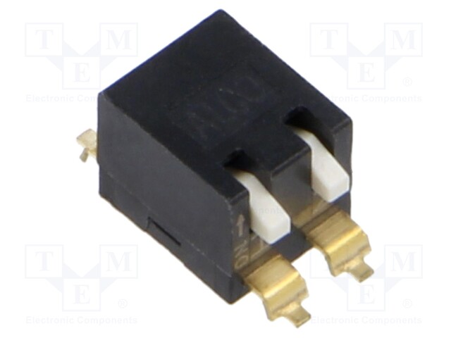 Switch: DIP-SWITCH; Poles number: 2; OFF-ON; 0.025A/24VDC; Pos: 2