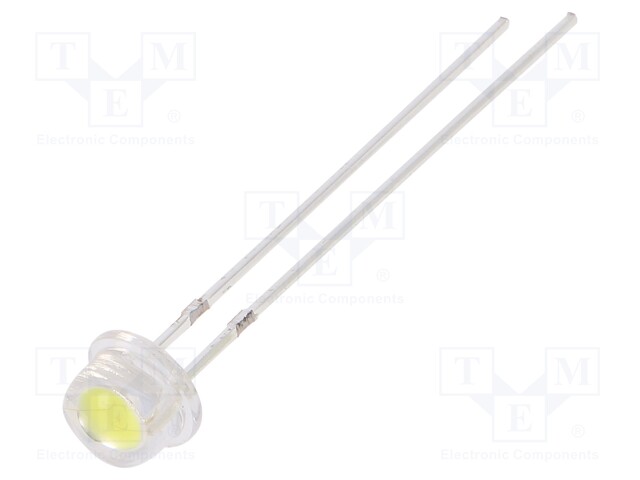 LED; 4.8mm; white cold; 5800÷7000mcd; 11÷13lm; 100°; Front: convex