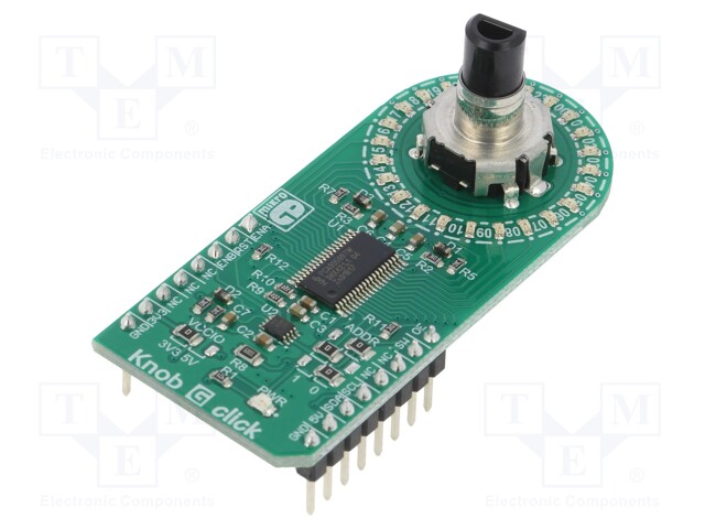 Click board; rotary encoder; GPIO,I2C; PCA9956B; 3.3/5VDC