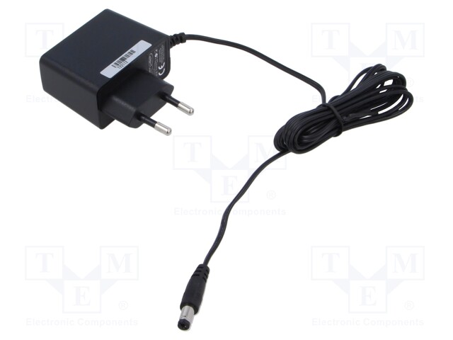 Power supply: switched-mode; 12VDC; 1.25A; Out: 5,5/2,1; 15W; 79%