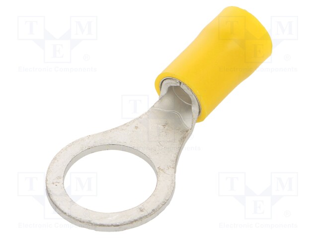 Tip: ring; M10; Ø: 10.5mm; 4÷6mm2; crimped; for cable; insulated