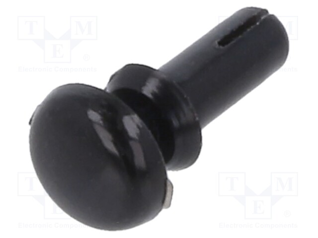 Rivet; polyamide; Rivet diam: 1.9mm; L.rivet: 4.8mm; Colour: black