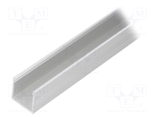 Profiles for LED modules; surface; natural; L: 2m; aluminium