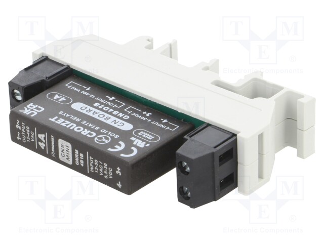 Relay: solid state; Ucntrl: 8.5÷30VDC; Ucntrl: 12÷30VAC; 4A; IP00