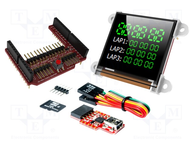 Dev.kit: with display; OLED; 1.5"; 128x128; Display: graphical