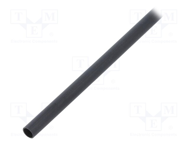 Heat shrink sleeve; glued; 4: 1; 4mm; L: 1.2m; black; polyolefine