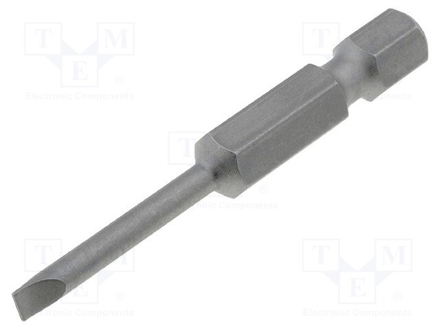 Screwdriver bit; slot; 3,0x0,5mm; Overall len: 50mm