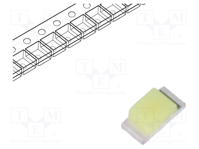 LED; SMD; 0603; white cold; 600÷1100mcd; 140°; 20mA; 2.8÷3.7V