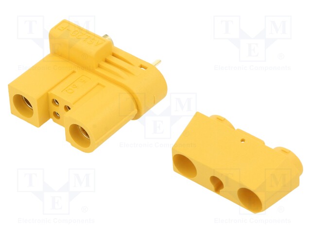 Plug; DC supply; AS120; female; PIN: 6; for cable; soldered; 60A