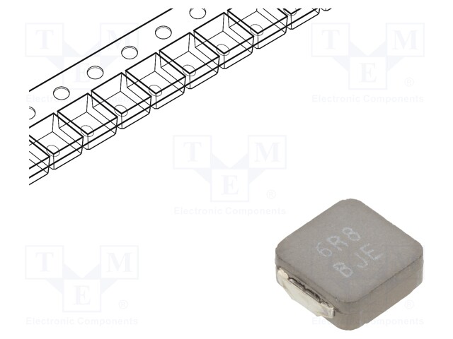 Inductor: wire; SMD; 6.8uH; Ioper: 8.3A; 24.1mΩ; ±20%; Isat: 11.5A