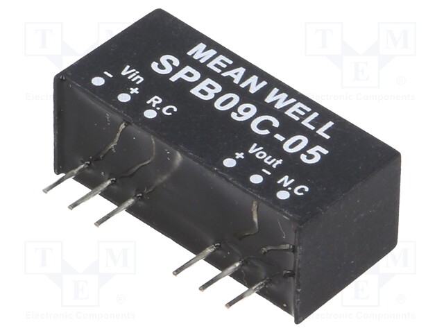 Converter: DC/DC; 9W; Uin: 36÷75V; 5VDC; Iout: 0÷1600mA; SIP8; 5g