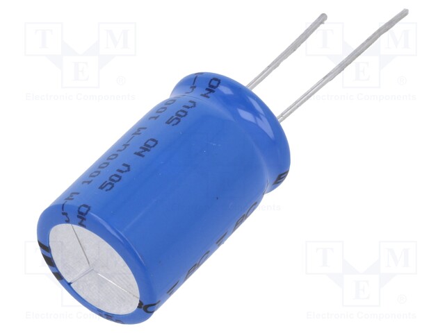 Electrolytic Capacitor, 1000 µF, 50 V, 048 RML Series, ± 20%, Radial Leaded, 4000 hours @ 105°C