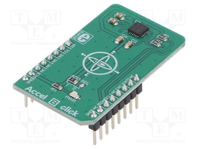 Click board; accelerometer; I2C; MPU6050; mikroBUS connector