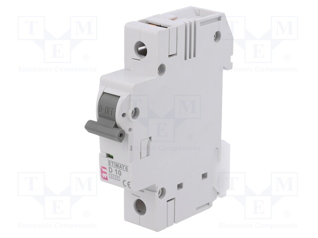 Circuit breaker; 230/400VAC; Inom: 10A; Poles: 1; DIN; Charact: D