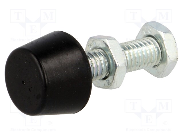 Clamping bolt; Thread: M6; Base dia: 13mm; Kind of tip: flat