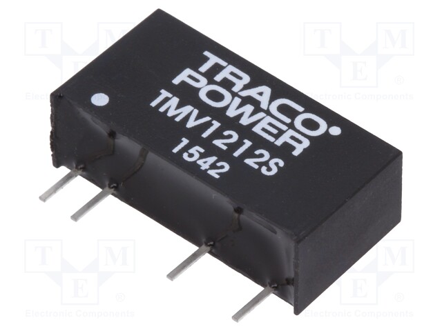 Converter: DC/DC; 1W; Uin: 10.8÷13.2V; Uout: 12VDC; Iout: 80mA; SIP7