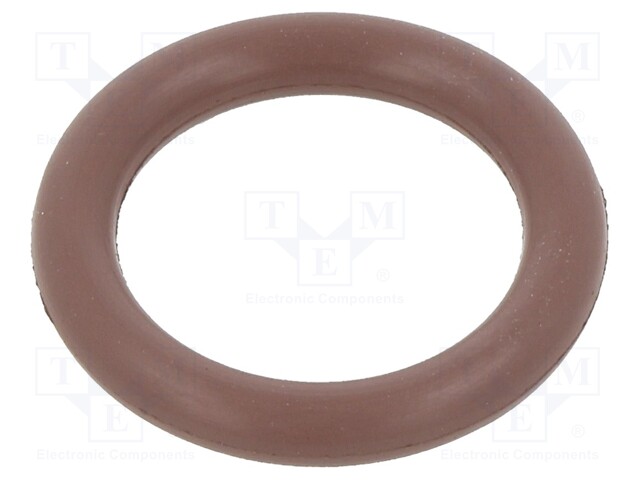 O-ring gasket; FPM; D: 3mm; Øint: 14mm; brown; -20÷200°C